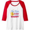 image:imageMy Hero Wears A Badge  First Responder Gift Raglan Baseball TeeRedWhite