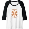 image:imageOff Duty Save Yourself  First Responder Gift Raglan Baseball TeeBlackWhite