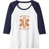 image:imageOff Duty Save Yourself  First Responder Gift Raglan Baseball TeeNavy BlueWhite