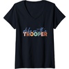 image:imageWomens Dibs On The Trooper  First Responder Gift VNeck TShirtBlack
