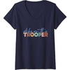 image:imageWomens Dibs On The Trooper  First Responder Gift VNeck TShirtNavy Blue