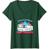 image:imageWomens Fire Trucks  First Responder Gift VNeck TShirtDark Green