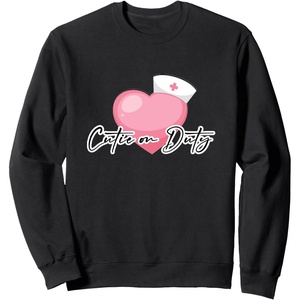 image:imageCutie On Duty  First Responder Gift SweatshirtBlack
