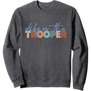 image:imageDibs On The Trooper  First Responder Gift SweatshirtDark Heather Grey