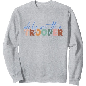 image:imageDibs On The Trooper  First Responder Gift SweatshirtHeather Grey