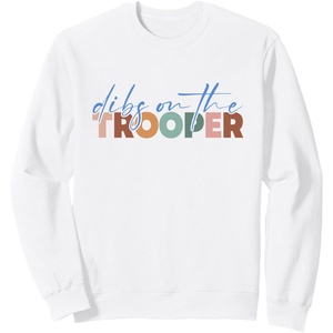 image:imageDibs On The Trooper  First Responder Gift SweatshirtWhite