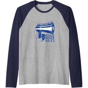 image:imageDont Make Me Use  First Responder Gift Raglan Baseball TeeNavy BlueAthletic Heather