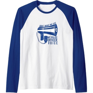 image:imageDont Make Me Use  First Responder Gift Raglan Baseball TeeRoyal BlueWhite