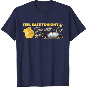image:imageFeel Safe Tonight  First Responder Gift TShirtNavy Blue