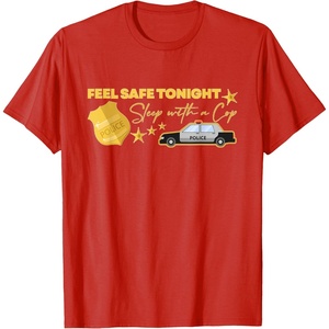 image:imageFeel Safe Tonight  First Responder Gift TShirtRed