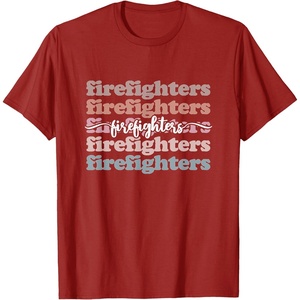 image:imageFirefighters  First Responder Gift TShirtCranberry Red