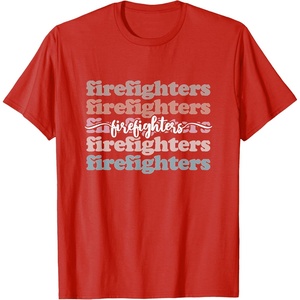 image:imageFirefighters  First Responder Gift TShirtRed