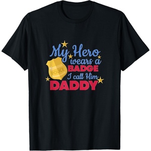 image:imageMy Hero Wears A Badge  First Responder Gift TShirtBlack