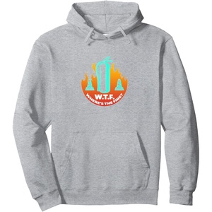 image:imageWheres The Fire  First Responder Gift Pullover HoodieHeather Grey
