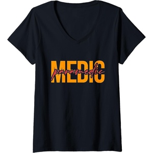 image:imageWomens Medic Paramedic  First Responder Gift VNeck TShirtBlack