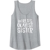image:imageWorlds Okayest Sister  Sister Gifts Tank TopHeather Grey