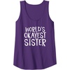 image:imageWorlds Okayest Sister  Sister Gifts Tank TopPurple
