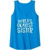 image:imageWorlds Okayest Sister  Sister Gifts Tank TopSapphire Blue